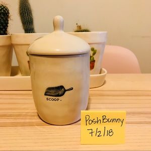 Rae Dunn icon scoop jar